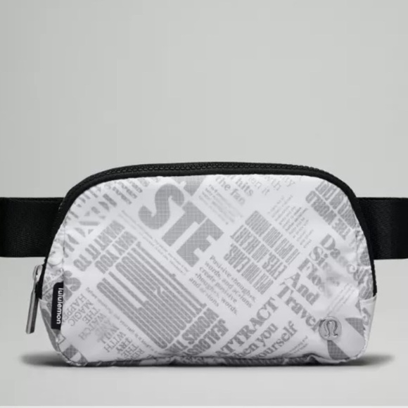 Lululemon Athletica Black and White Cosmetic Bag - Picture 3 of 11